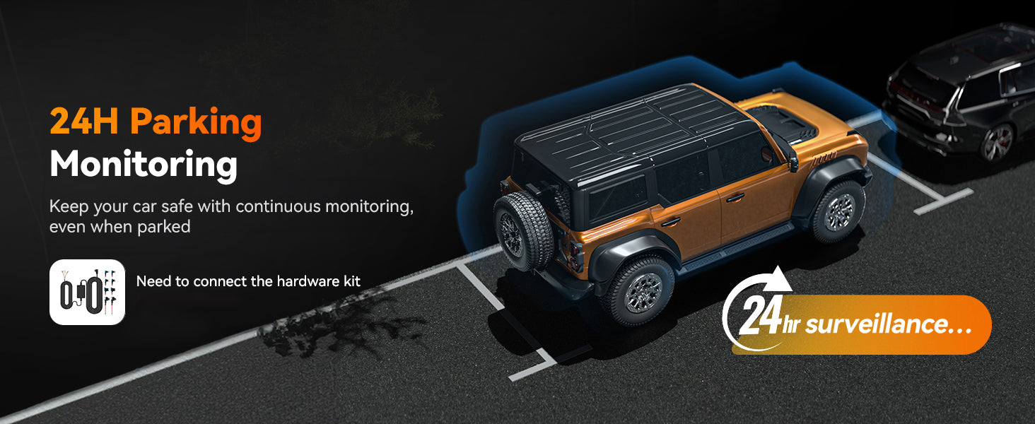 24H Parking Monitoring with the Wolfbox G900 Tripro Cabin Dash Cam