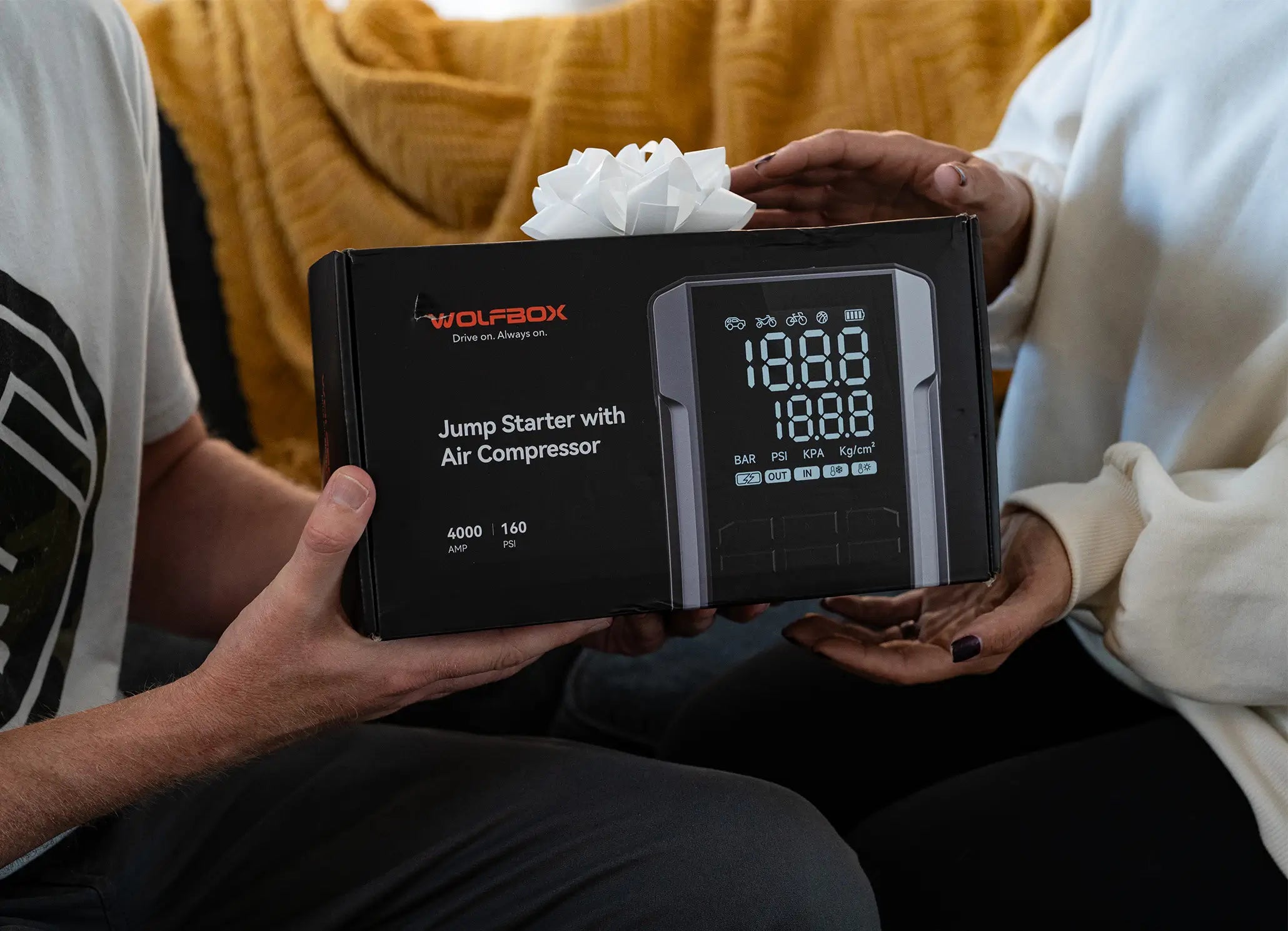 Perfect Gift: Jump Starter with Air Compressor