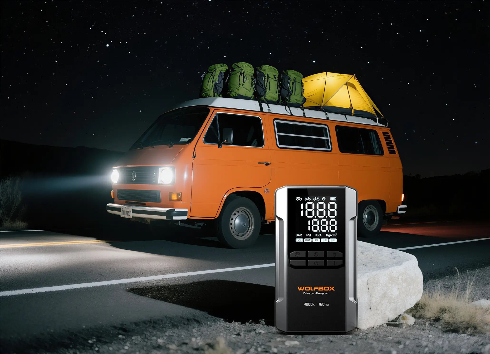 Your Road Trip Essential: Jump Starter with Air Compressor