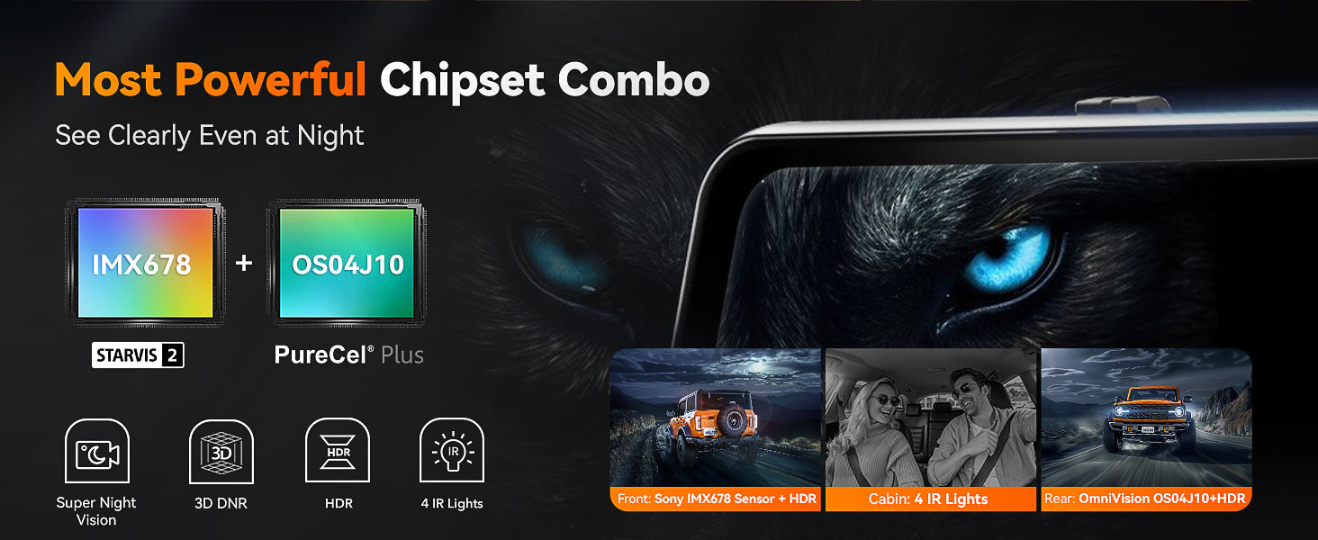 Powerful 4k dash cam