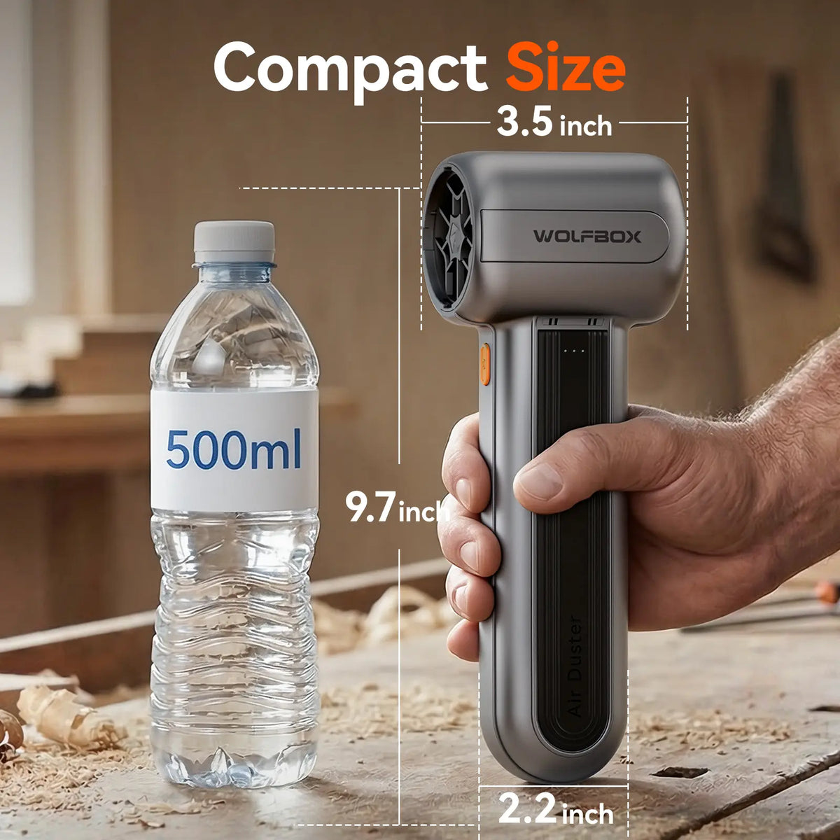 WOLFBOX MF400 Compressed Air Duster - WOLFBOX
