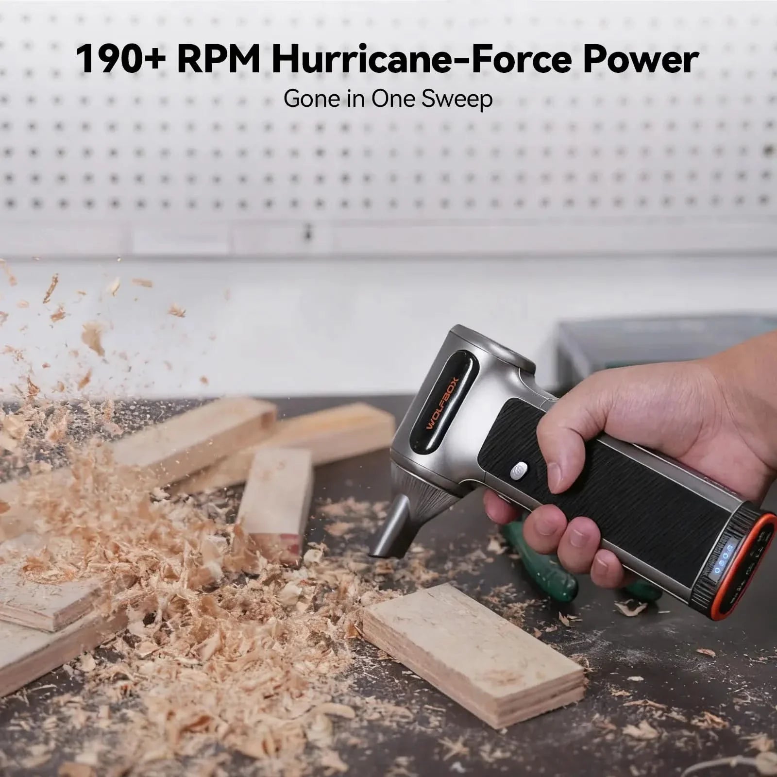 WOLFBOX MF200 Compressed Air Duster - Swappable Battery Cartridge