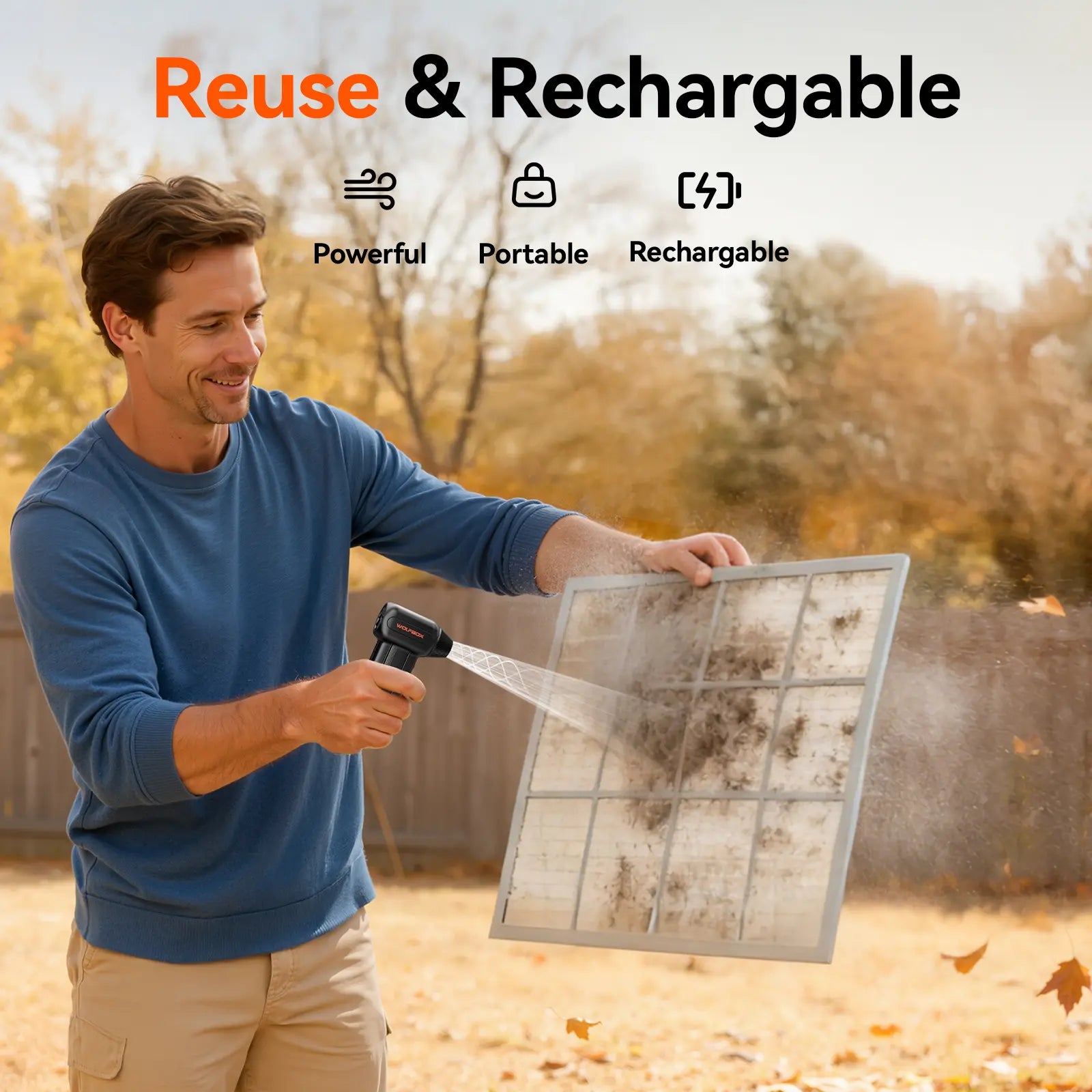 WOLFBOX MF60 Compressed Air Duster