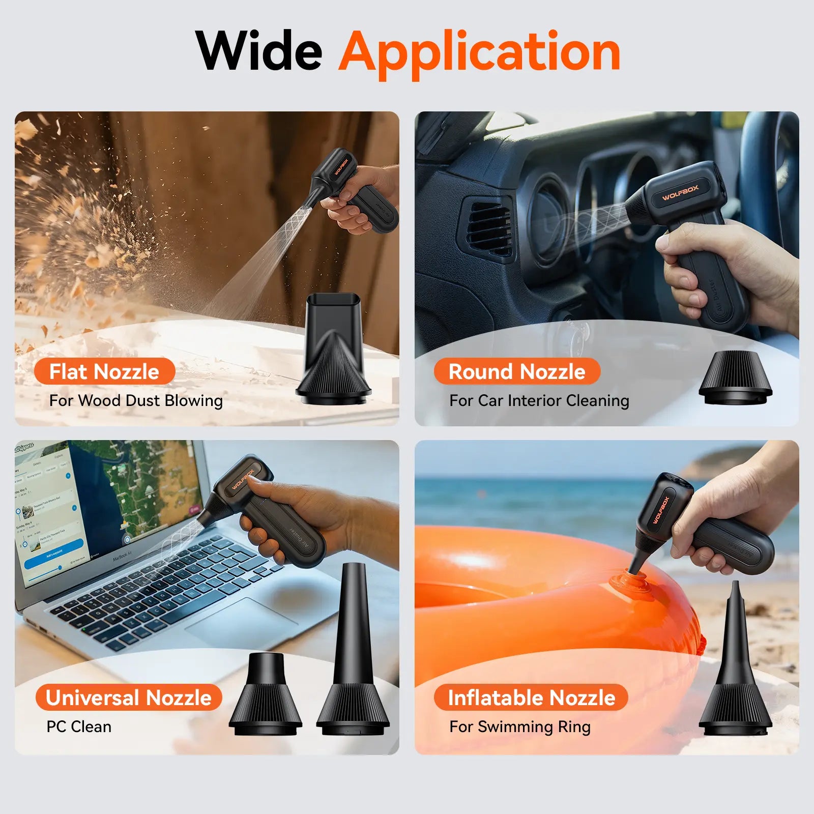 WOLFBOX MF60 Compressed Air Duster