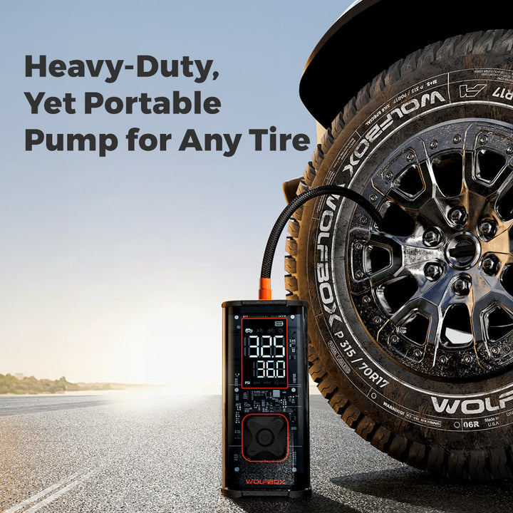 WOLFBOX MegaFlow24 Pro Portable Tire Inflator&Deflators tire inflator & deflator WOLFBOX Megaflow24Pro Inflator