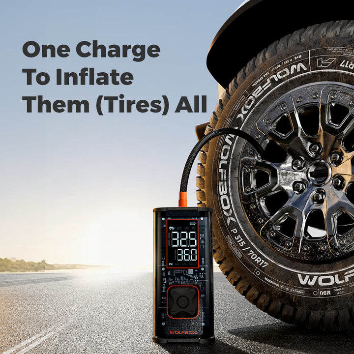 WOLFBOX MegaFlow 24 Pro Portable Tire Inflator  WOLFBOX   