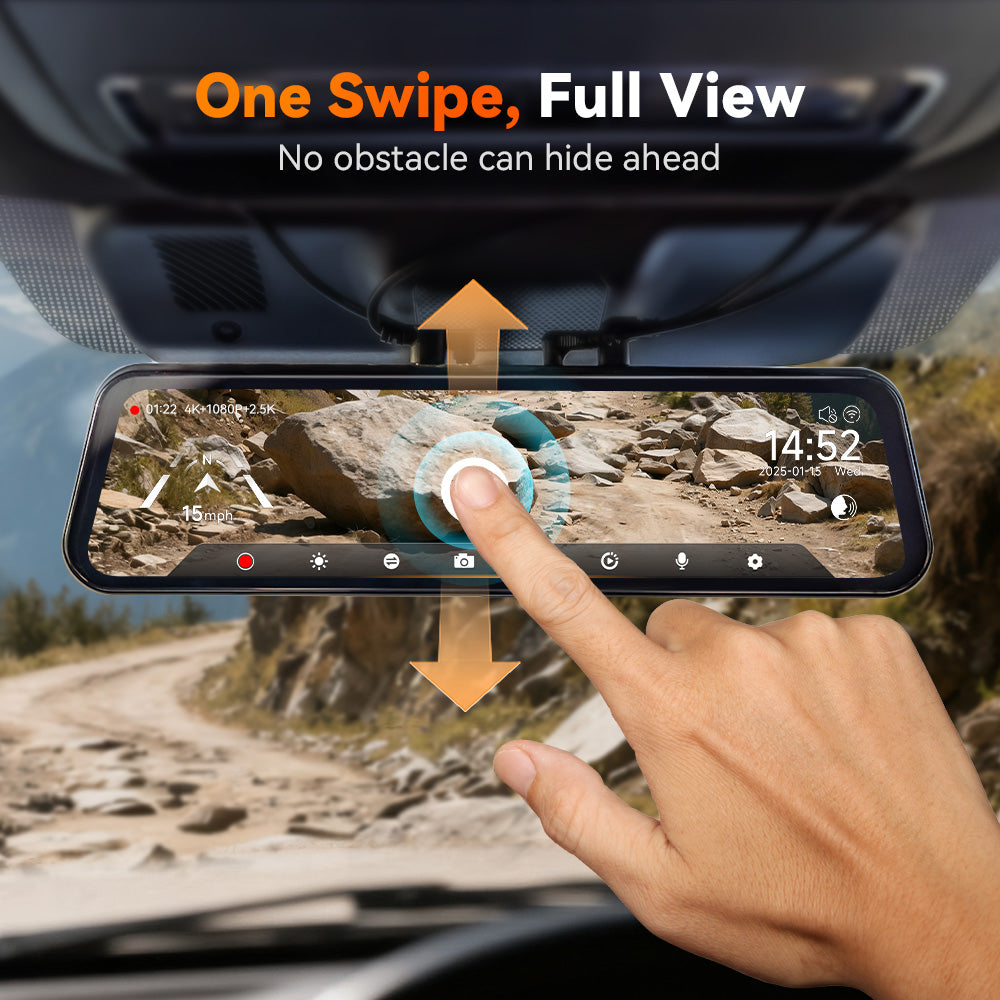 WOLFBOX G900 TriPro Bumper Version 3 Channel Rear View Mirror RHD