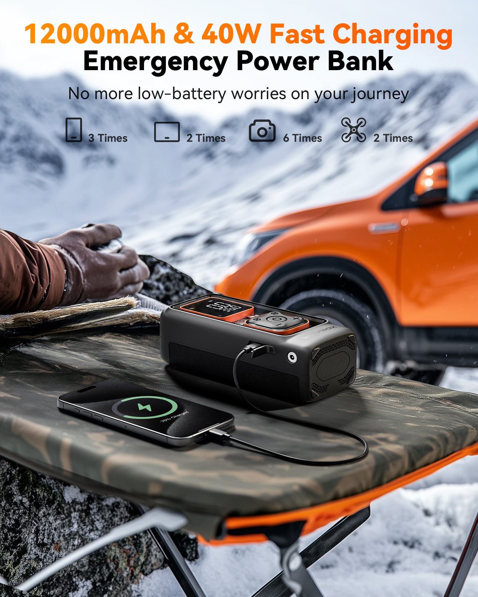 WOLFBOX MegaFlow24 Portable Tire Inflator