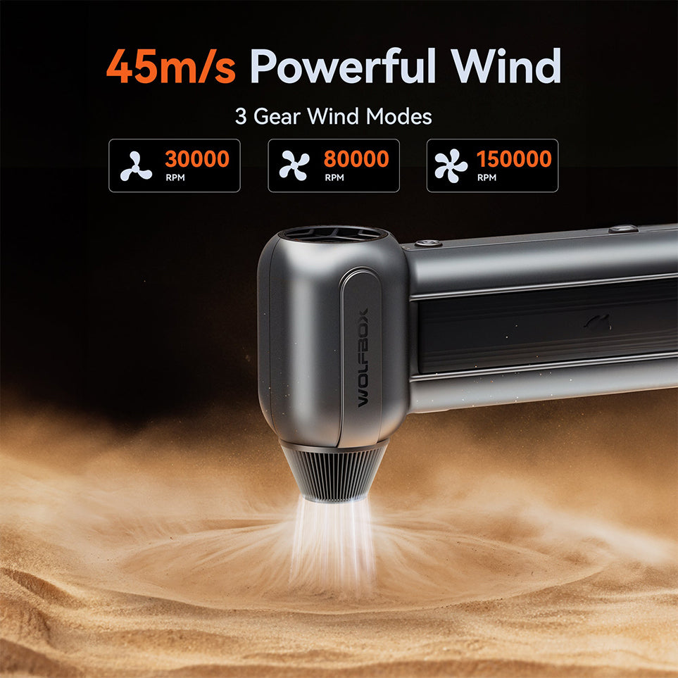 Wolfbox Compressed Air Duster - Super Power Electric Air Duster