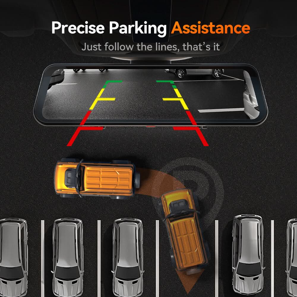 Wolfbox G900pro Dash Cam with Precise Parking Assistance