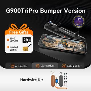WOLFBOX G900 TriPro Bumper Version 3 Channel Rear View Mirror RHD