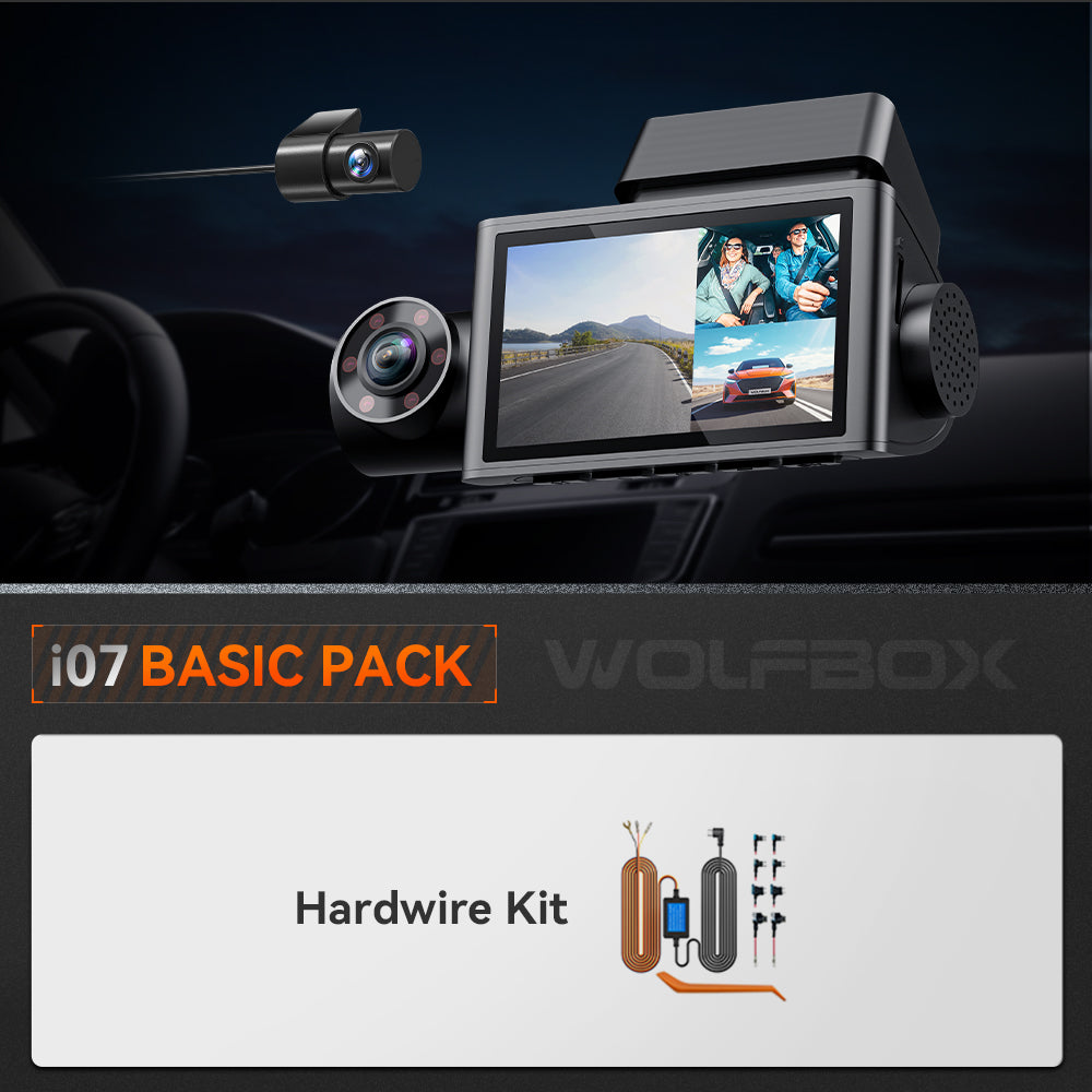 i07 | 3 Channel 2.5K+1080P+1080P Dashboard Recorder Built-in GPS WiFi