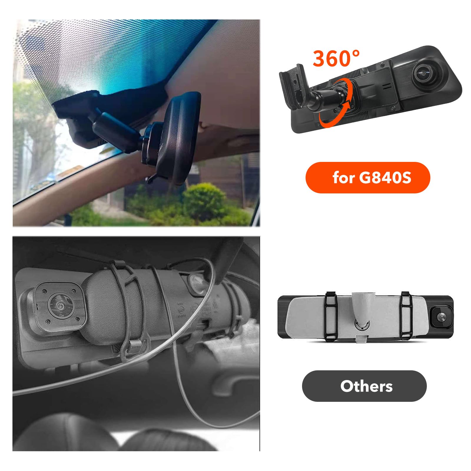 WOLFBOX OEM Bracket for G930/T10P Mirror Dash cam